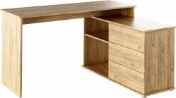 Mobikon Birou PC de colt din mdf maro stejar artisan Terino 138x50x75 cm (0000264221)