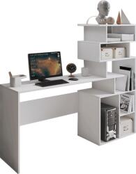 Mobikon Birou PC cu raft din mdf alb Maxim 158x40x134 cm (0000302551)