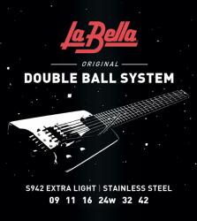 La Bella S942 Double Ball - Set Corzi Chitara Electrica Steinberger 09-42 (S942)