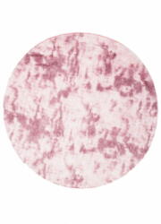  Chemex Szőnyeg Selyem Puha, Vastag, Bozontos Kör Mr-581 Dyed Rózsaszín 130x130 cm