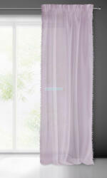  Almina pomponos fényáteresztő függöny Rózsaszín 140x270 cm
