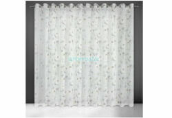  Bessy mintás dekor függöny Fehér/szürke/olívazöld 350x250 cm
