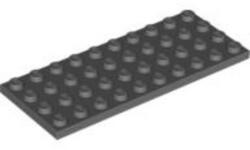 LEGO® Alkatrészek (Pick a Brick) Sötét Kékesszürke 4x10 Lapos Elem 4211122