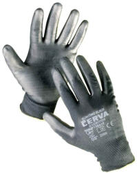 CERVA BUNTING BLACK munkavédelmi kesztyű nylon PU 6 (12pár/cs) (0108000499060) - megatool