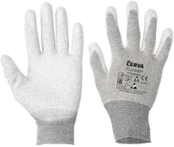CERVA FLICKER kötött nylon, munkavédelmi kesztyű PU AS 6 (12pár/cs) (0108000799060) - megatool