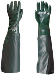 Dipped Gloves UNIVERSAL munkavédelmi kesztyű karvédővel 65cm zöld 10 (0110002399105) - megatool