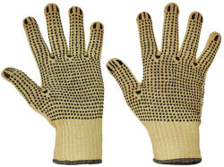 CERVA CHIFFCHAF kevlar munkavédelmi kesztyű PVC pöttyös 7 (12pár/cs) (0113000399070) - megatool