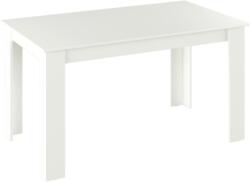 TEMPO KONDELA Étkezőasztal, fehér, 140x80 cm, GENERAL NEW - sprintbutor