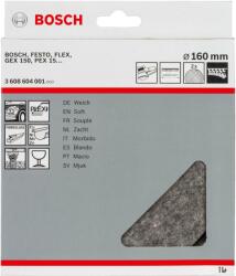 Bosch Pasla pentru lustruit moale, 160 mm - Cod producator : 3608604001 - Cod EAN : 3165140018784 - 3608604001 (3608604001)