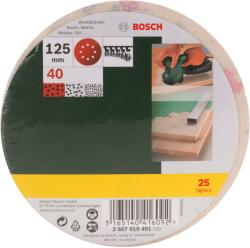 Bosch Set foi abrazive, 25 buc. pentru slefuitor cu vibratii, granulatie 40 - Cod producator : 2607019491 - Cod EAN : 3165140416092 - 2607019491 (2607019491)