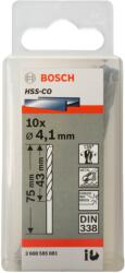 Bosch Burghie pentru metal, tip HSS-Co, DIN 338 4, 1 x 43 x 75 mm - Cod producator : 2608585881 - Cod EAN : 3165140521161 - 2608585881 (2608585881)