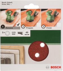 Bosch Set foi abrazive, 5 buc. , pentru slefuitor cu excentric G- 40 - Cod producator : 2609256A15 - Cod EAN : 3165140614313 - 2609256A15 (2609256A15)