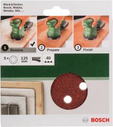 Bosch Set foi abrazive, 5 buc. , pentru slefuitor cu excentric G- 40 - Cod producator : 2609256A22 - Cod EAN : 3165140614382 - 2609256A22 (2609256A22)