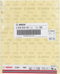 Bosch Foaie abraziva C355 230 x 280 mm, 80 - Cod producator : 2608608H61 - Cod EAN : 3165140685405 - 2608608H61 (2608608H61)