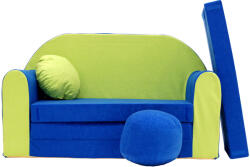 Welox Canapea pentru copii Albastru-verde