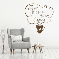  Sticker perete Ziua incepe dupa cafea