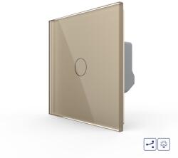 LIVOLO Intrerupator Simplu Cap Scara / Cruce cu Variator si Touch LIVOLO - Serie Noua - culoare auriu