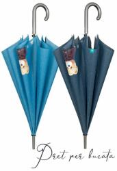  Umbrela ploaie automata baston model denim Teddy Bear (PTT26204)
