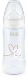 Nuk FC+ cumisüveg hőmérséklet-szabályozóval 300 ml, fehér (BABY3513a)