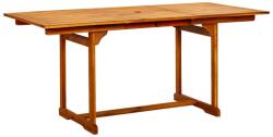 vidaXL Masă de grădină, (120-170)x80x75 cm, lemn masiv de acacia (316568)