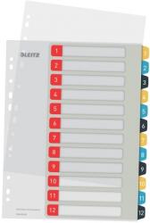 LEITZ Index Cosy, imprimabil, PP, A4, 1-12, multicolor Leitz E12480000 (12480000)