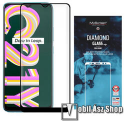 MyScreen Realme C21, C21Y, C25Y, MYSCREEN DIAMOND GLASS EDGE3D üvegfólia, 9H, Full cover, Fekete (MD5848 DEFG BLACK)