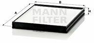 Mann-filter Filtru, aer habitaclu MANN-FILTER CU 2628 (CU 2628)
