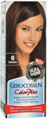 GEROCOSSEN Vopsea de par Silk & Shine 6 Castaniu - Color Plus, 50g, Gerocossen