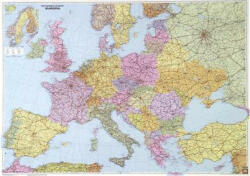 Freytag & Berndt Európa falitérkép nagy méret, Európa térkép, Európa közigazgatási falitérkép 1: 2 600 000, 169, 5x121 cm