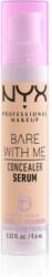 NYX Cosmetics Bare With Me Concealer Serum овлажняващ коректор 2 в 1 цвят 03 Vanilla 9, 6ml