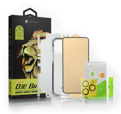 BestSuit iPhone 12 Pro Max Bestsuit 6in1 Tok / flexi kijelzővédő üveg / hátlapi fólia / kamera védő üveg / tisztító ruha / applikátor (D30 Buffer)