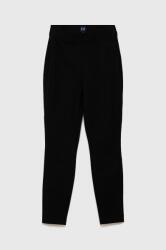 Gap leggins copii femei, culoarea negru, neted PPYY-LGD039_99X