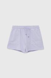 Guess pantaloni scurți din bumbac pentru copii culoarea violet, neted, talie reglabila PPYY-SZG01W_04X