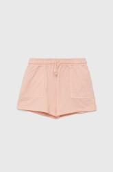 Guess pantaloni scurți din bumbac pentru copii culoarea roz, neted, talie reglabila PPYY-SZG01W_30X
