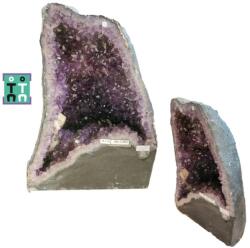 Geoda Ametist cu Calcit Naturala Brazilia - 44x34x21 cm - Unicat