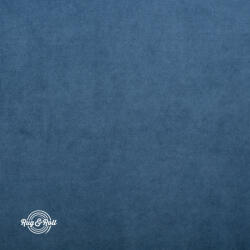  SUPER 262 - tengerkék, vízzel tisztítható prémium bársony bútorszövet