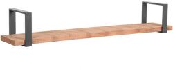 LABEL51 Raft de perete Slam, lemn / oțel ars, 120x23x20 cm, XXL MT-2287 (436698)