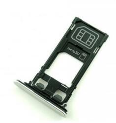 tel-szalk-004020 Sony Xperia XZ ezüst SIM & SD kártya tálca (2 sim kártyás verziók) (tel-szalk-004020)