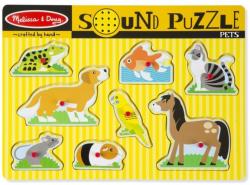 Melissa & Doug Hangos puzzle - Háziállatok 8 db-os (730)