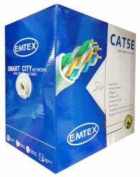 Emtex Cablu UTP CAT5E cupru 24AWG 305M Emtex (KAB-EMT1) - electrostate