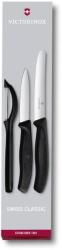 Victorinox Swiss Classic 2 db-os késkészlet kaparóval, műanyag, fekete (6.7113.31)