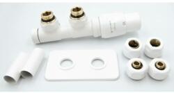 Arezzo design DUOPEX/TWINS radiátor szelep fehér jobb AR-DUOPEX-W-R (AR-DUOPEX-W-R)