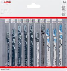 Bosch Set de 10 panze ferastrau vertical pentru Lemn si Metal - Cod producator : 2607011170 - Cod EAN : 3165140913416 - 2607011170 (2607011170)