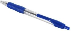 BLUERING Golyóstoll 0, 7mm, nyomógombos, gumírozott fogórész, kék átlátszó test, Bluering® R2, írásszín kék (JJ20248) - tintasziget