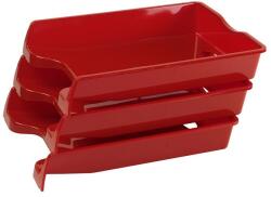 BLUERING Irattálca műanyag 355, 355x255x60mm, Bluering®, piros (3838834) - tintasziget