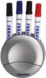 Franken Mágneses táblatörlő és táblamarker tartó kerek 4 db marker tárolására alkalmas Z1928 Franken (Z1928)
