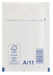 BLUERING Légpárnás tasak 11/A szilikon külső méret 120x175mm, belső méret 100x165mm, Bluering® fehér (LEGPFH11A) - tintasziget