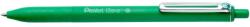 Pentel Golyóstoll nyomógombos 0, 35mm, Pentel iZee, írásszín zöld (BX467-D) - tintasziget