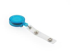  Névjegykitűzőhöz akasztós tartó, kék kihúzható kerek 60cm, zsinórral, patentos Bluering® (MEN-OR-413357KAR176)
