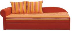 Mobikon Canapea extensibila cu tapiterie textil portocaliu stanga Aga 197x78x75 cm (08020508) - decorer